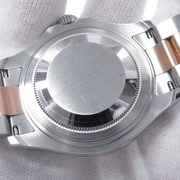 ロレックス ヨットマスター37 SS/K18PG エバーローズゴールド 268621 ROLEX 腕時計 黒文字盤