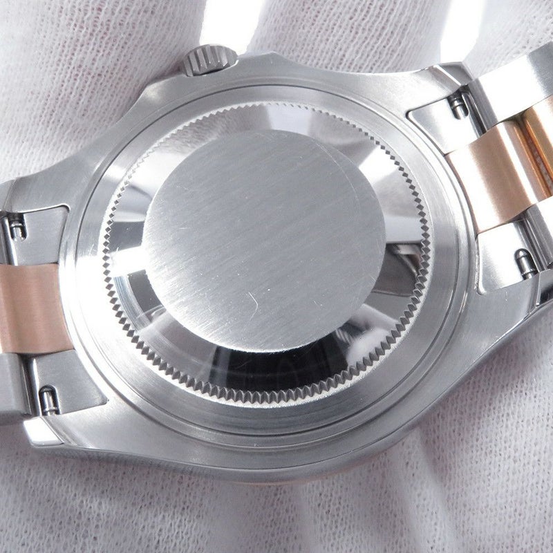 ロレックス ヨットマスター37 SS/K18PG エバーローズゴールド 268621 ROLEX 腕時計 黒文字盤