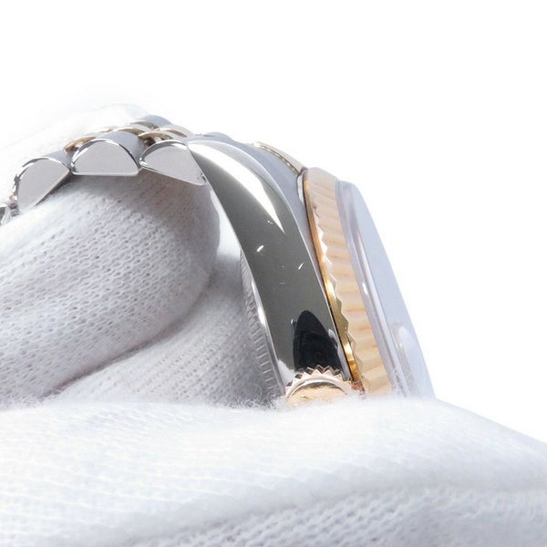 ロレックス デイトジャスト S番 SS/K18YG 16233G ROLEX 腕時計 シャンパン文字盤 10Pダイヤ