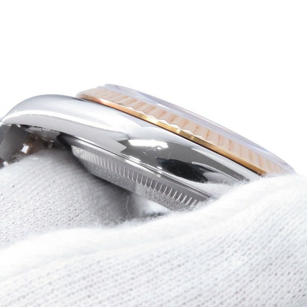 ロレックス デイトジャスト S番 SS/K18YG 16233G ROLEX 腕時計 シャンパン文字盤 10Pダイヤ