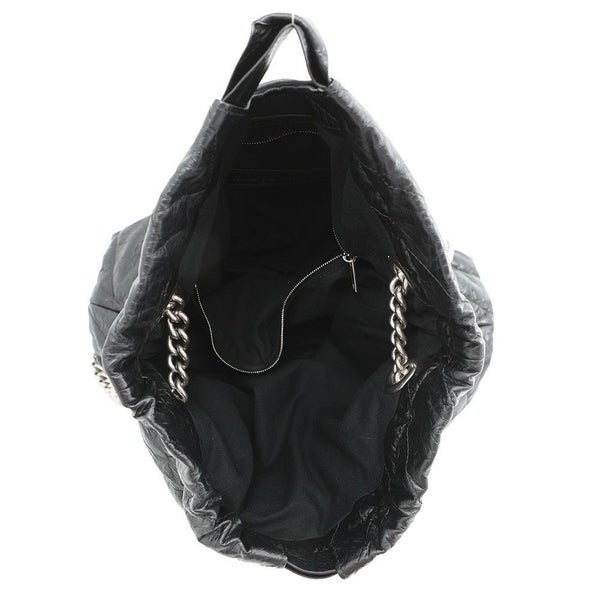 バレンシアガ チェーンショルダーバッグ BBロゴ クラッシュ キルテッド クラッシュカーフレザー 742941 BALENCIAGA バッグ 黒