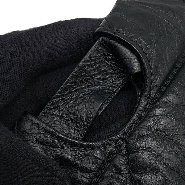 バレンシアガ チェーンショルダーバッグ BBロゴ クラッシュ キルテッド クラッシュカーフレザー 742941 BALENCIAGA バッグ 黒