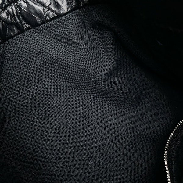 バレンシアガ チェーンショルダーバッグ BBロゴ クラッシュ キルテッド クラッシュカーフレザー 742941 BALENCIAGA バッグ 黒