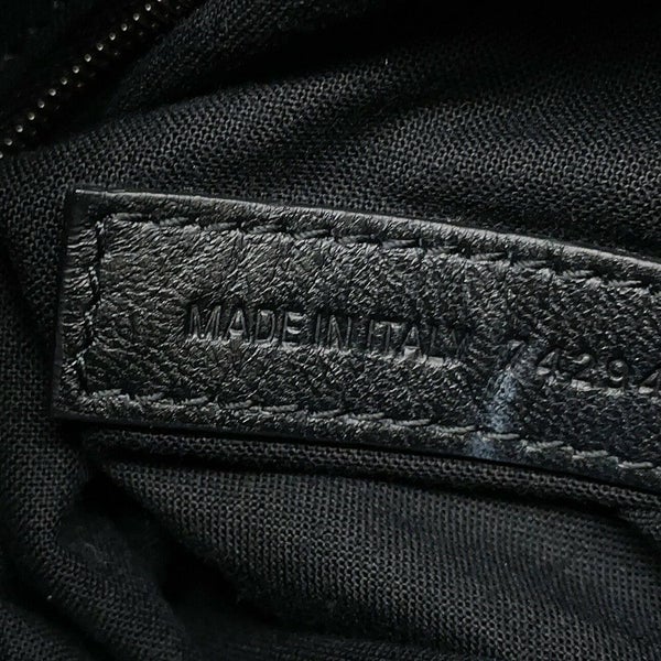 バレンシアガ チェーンショルダーバッグ BBロゴ クラッシュ キルテッド クラッシュカーフレザー 742941 BALENCIAGA バッグ 黒