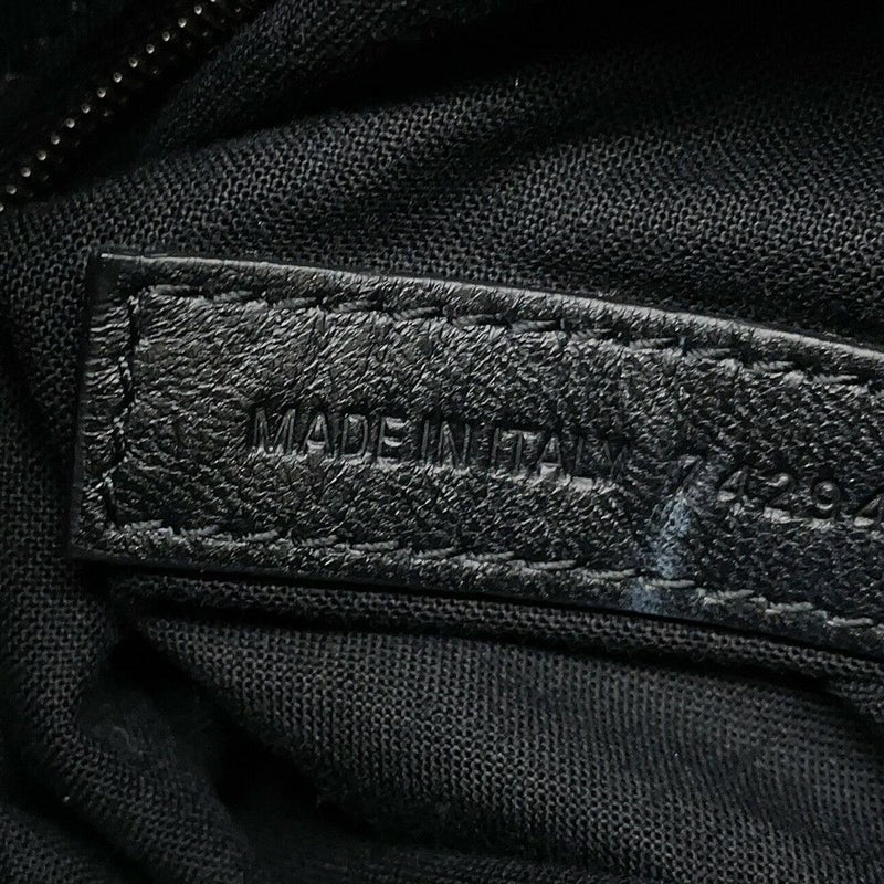 バレンシアガ チェーンショルダーバッグ BBロゴ クラッシュ キルテッド クラッシュカーフレザー 742941 BALENCIAGA バッグ 黒