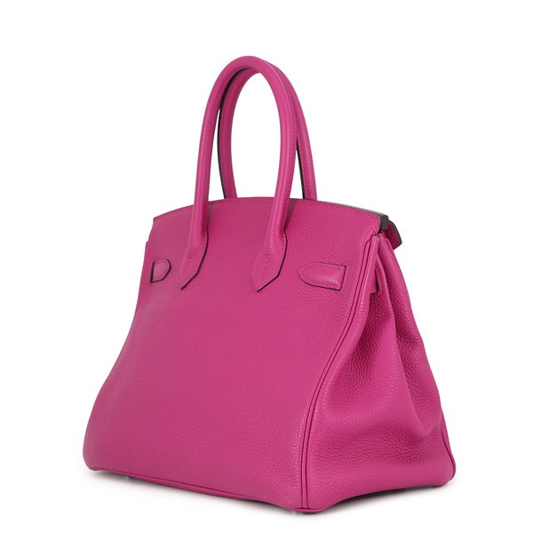 エルメス バーキン30 ローズパープル/シルバー金具 トゴ A刻印 HERMES Birkin ハンドバッグ
