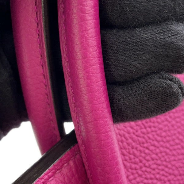 エルメス バーキン30 ローズパープル/シルバー金具 トゴ A刻印 HERMES Birkin ハンドバッグ