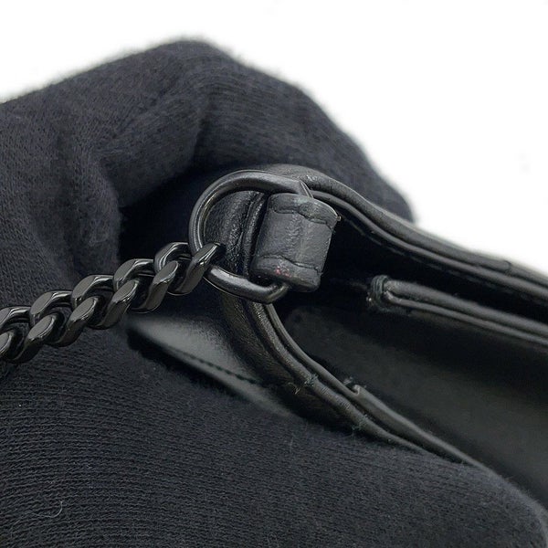 バーバリー チェーンショルダーバッグ ローラクラッチ レザー 8069752 BURBERRY 黒