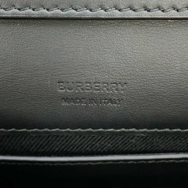 バーバリー チェーンショルダーバッグ ローラクラッチ レザー 8069752 BURBERRY 黒