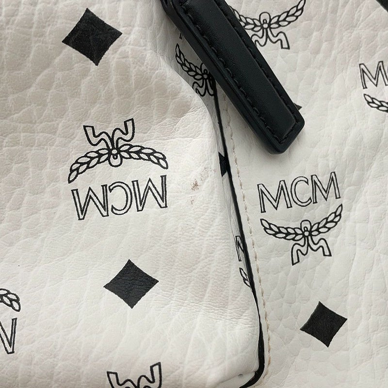 エムシーエム リュック ヴィセトス スターク バックパック レザー MMKCSVE02WT001 MCM バッグ 白 黒