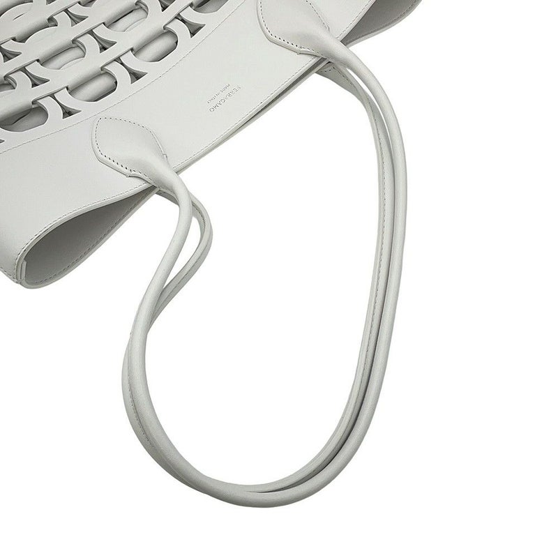 サルヴァトーレ・フェラガモ トートバッグ ガンチーニ 21A012 Ferragamo 白