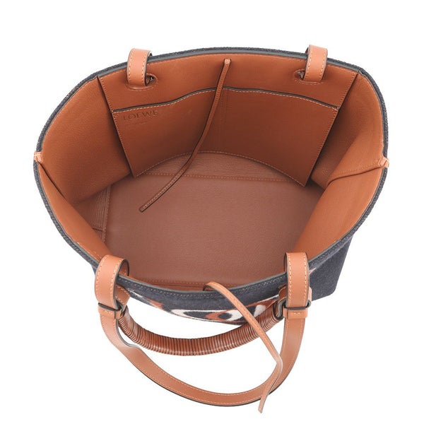 ロエベ トートバッグ ロゴ ウール レザー A717S72X13 LOEWE 2way