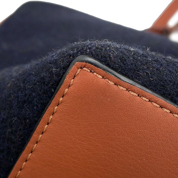 ロエベ トートバッグ ロゴ ウール レザー A717S72X13 LOEWE 2way