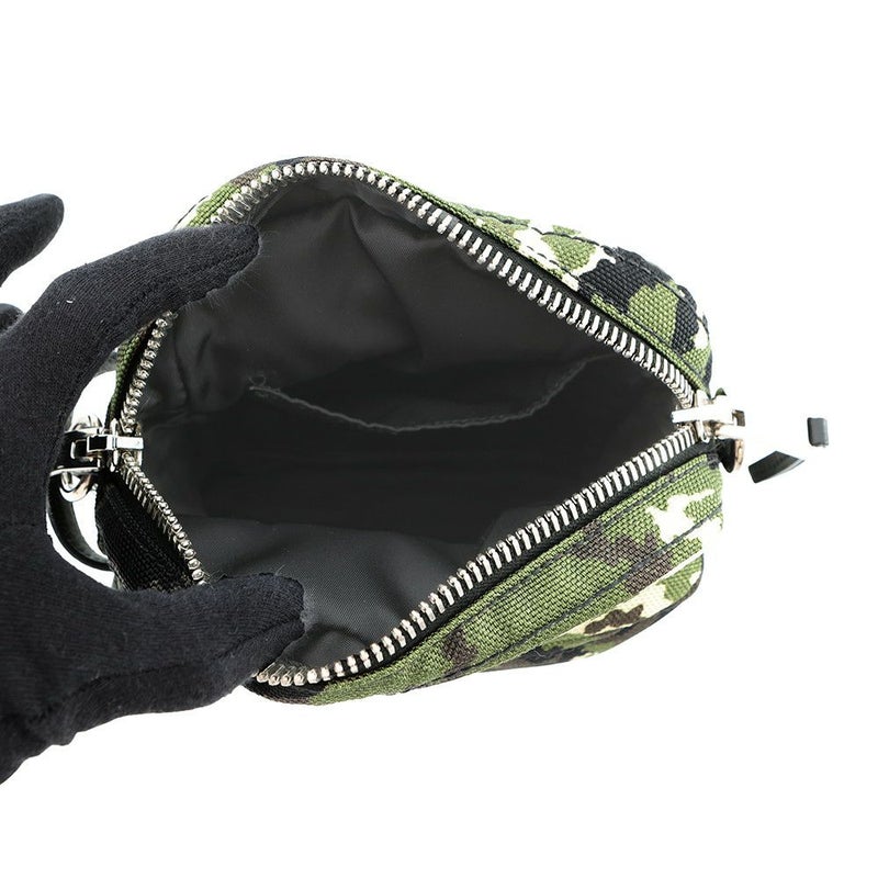 ミュウミュウ ショルダーバッグ カモフラージュ キャンバス 5BH158 MIUMIU