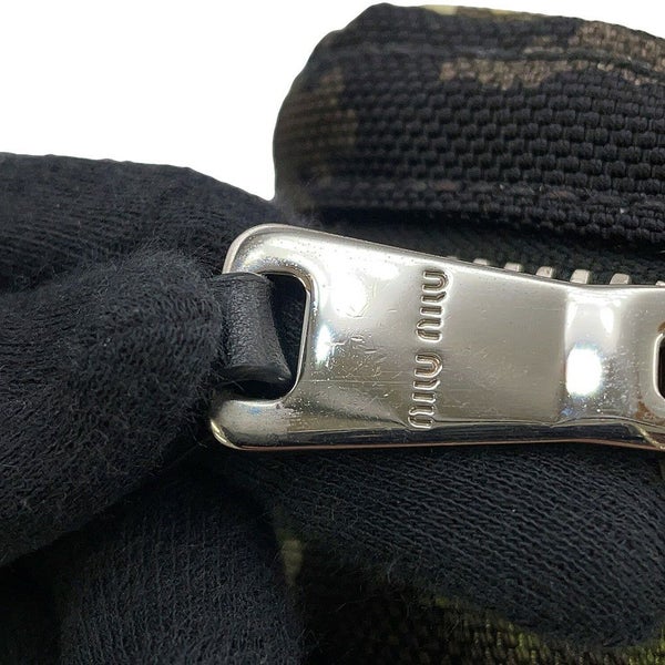 ミュウミュウ ショルダーバッグ カモフラージュ キャンバス 5BH158 MIUMIU