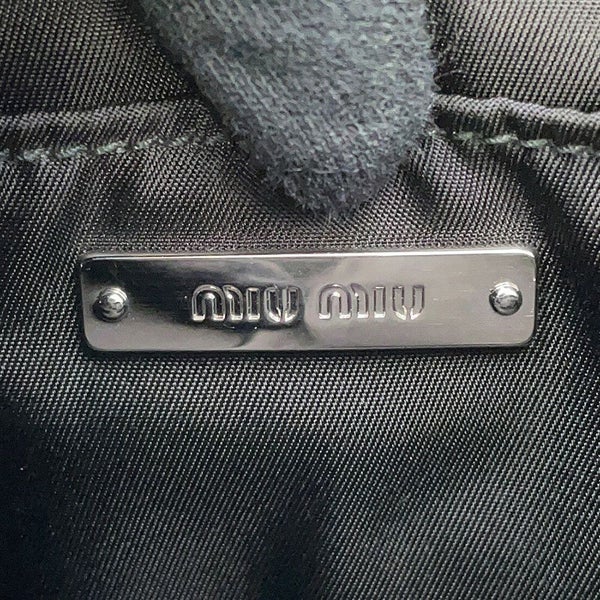 ミュウミュウ ショルダーバッグ カモフラージュ キャンバス 5BH158 MIUMIU