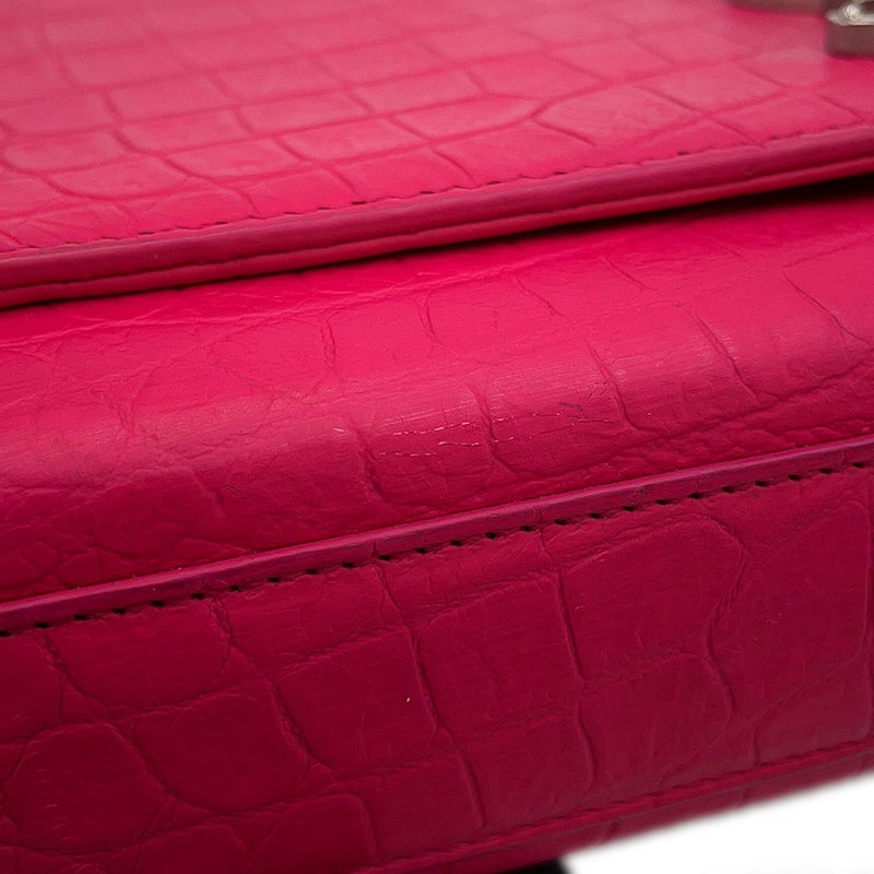 サンローランパリ チェーンショルダーバッグ ケイト ミディアム クロコ型押しレザー354119 SAINT LAURENT PARIS