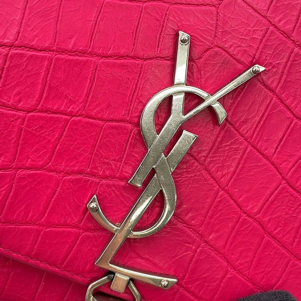 サンローランパリ チェーンショルダーバッグ ケイト ミディアム クロコ型押しレザー354119 SAINT LAURENT PARIS