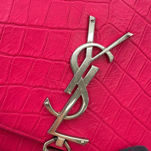 サンローランパリ チェーンショルダーバッグ ケイト ミディアム クロコ型押しレザー354119 SAINT LAURENT PARIS