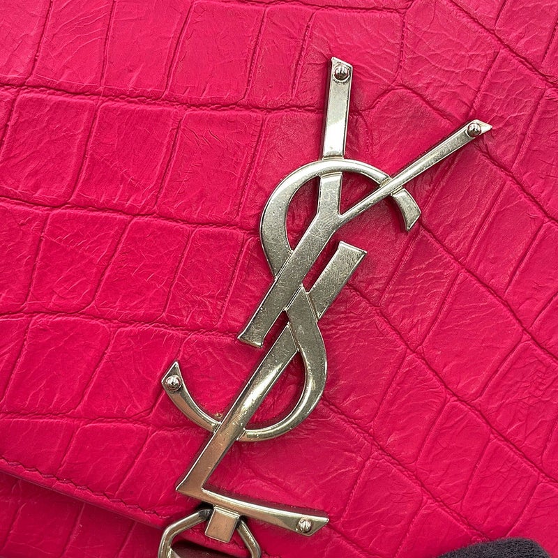 サンローランパリ チェーンショルダーバッグ ケイト ミディアム クロコ型押しレザー354119 SAINT LAURENT PARIS