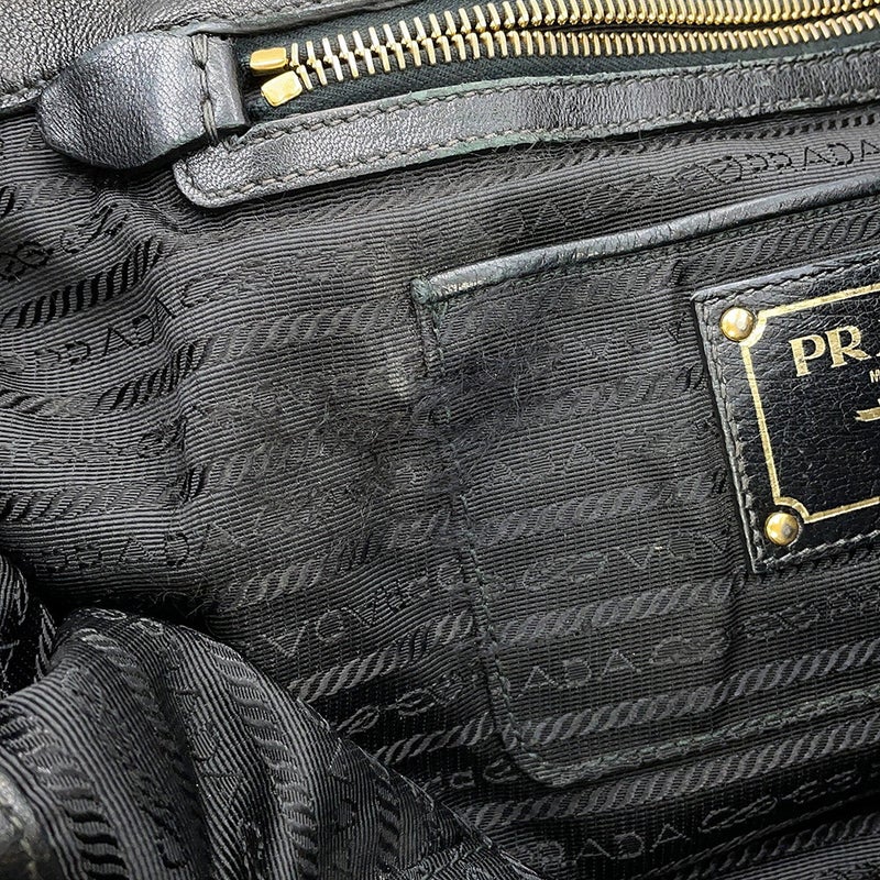プラダ トートバッグ ギャザー ナイロン BN2346 PRADA 2way 黒