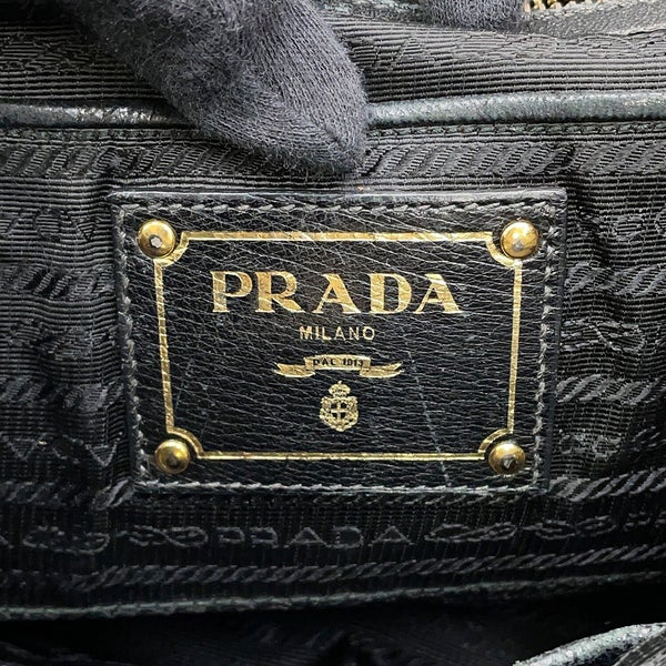 プラダ トートバッグ ギャザー ナイロン BN2346 PRADA 2way 黒