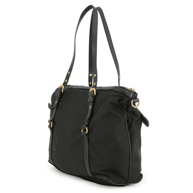 プラダ トートバッグ ロゴ ナイロン BR4255 PRADA 黒 2way