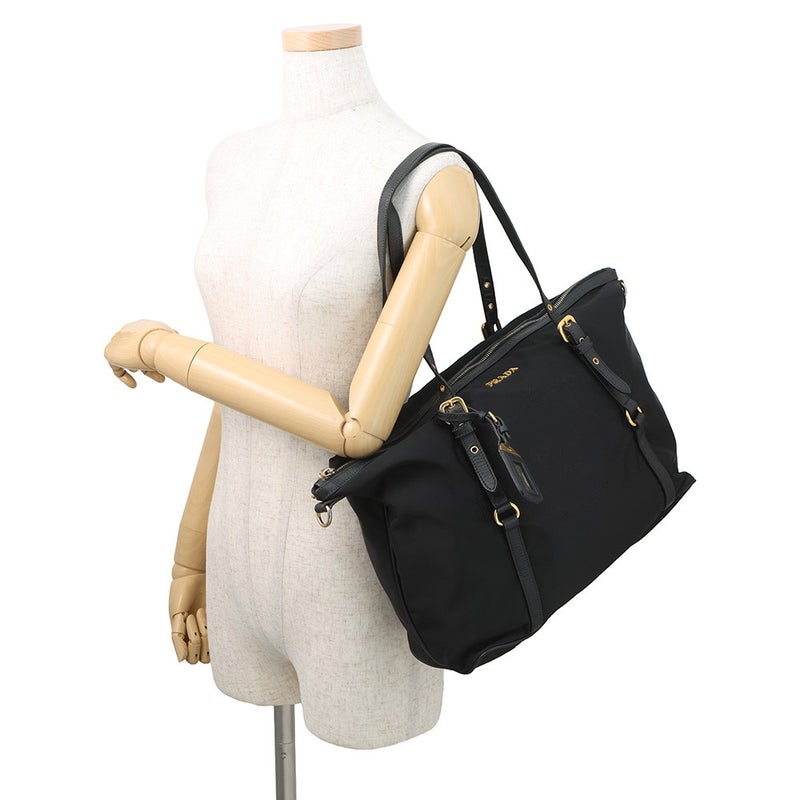 プラダ トートバッグ ロゴ ナイロン BR4255 PRADA 黒 2way