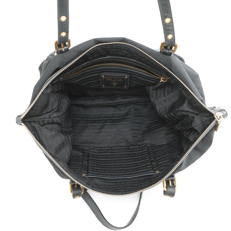 プラダ トートバッグ ロゴ ナイロン BR4255 PRADA 黒 2way