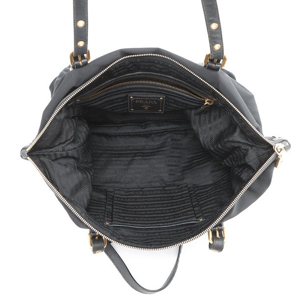 プラダ トートバッグ ロゴ ナイロン BR4255 PRADA 黒 2way