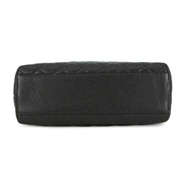 シャネル ハンドバッグ マトラッセ ココマーク トップハンドル キャビアスキン A12397 CHANEL バッグ 黒