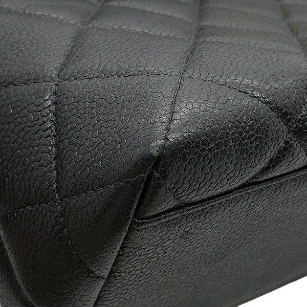 シャネル ハンドバッグ マトラッセ ココマーク トップハンドル キャビアスキン A12397 CHANEL バッグ 黒