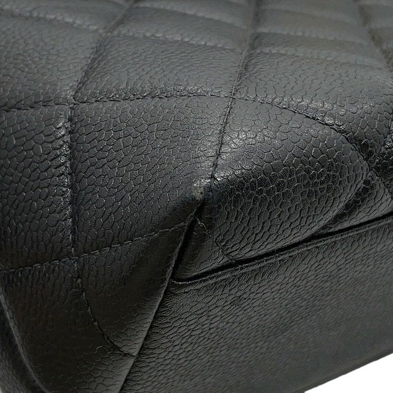 シャネル ハンドバッグ マトラッセ ココマーク トップハンドル キャビアスキン A12397 CHANEL バッグ 黒