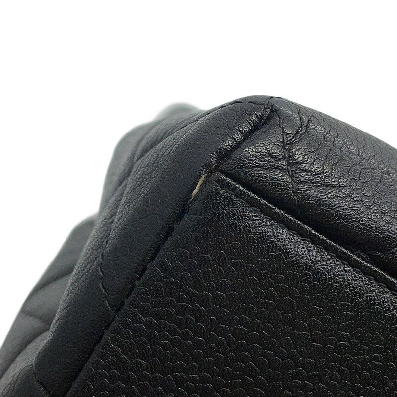 シャネル ハンドバッグ マトラッセ ココマーク トップハンドル キャビアスキン A12397 CHANEL バッグ 黒
