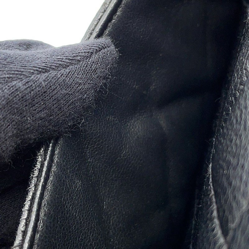 シャネル ハンドバッグ マトラッセ ココマーク トップハンドル キャビアスキン A12397 CHANEL バッグ 黒