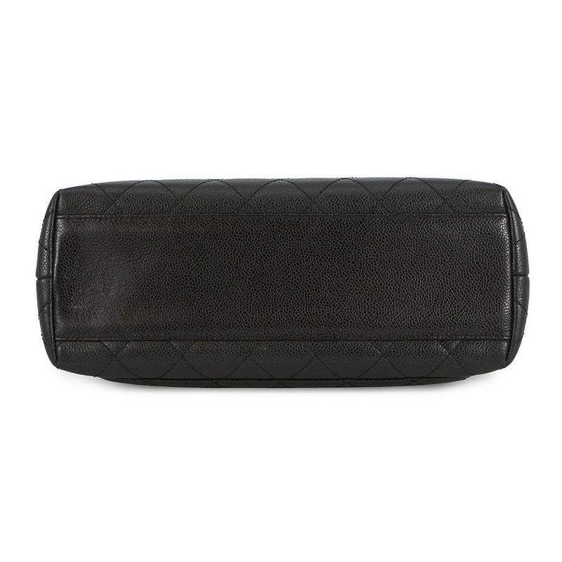 シャネル ハンドバッグ マトラッセ ココマーク トップハンドル キャビアスキン A12397 CHANEL バッグ 黒