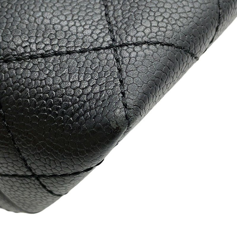 シャネル ハンドバッグ マトラッセ ココマーク トップハンドル キャビアスキン A12397 CHANEL バッグ 黒