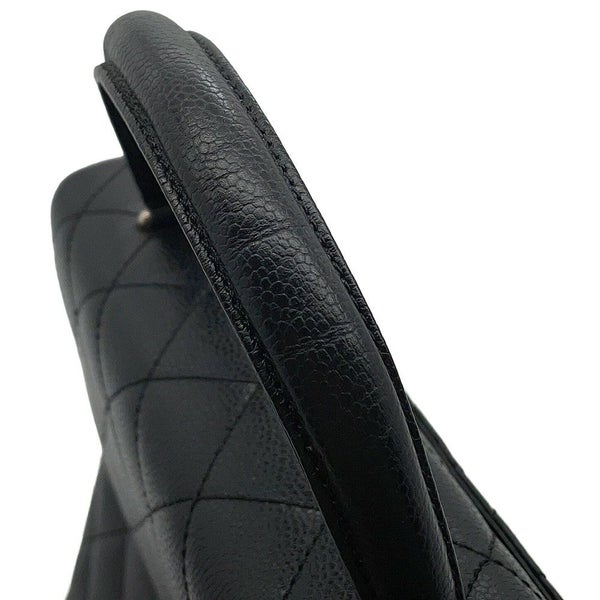 シャネル ハンドバッグ マトラッセ ココマーク トップハンドル キャビアスキン A12397 CHANEL バッグ 黒