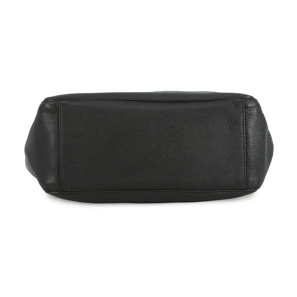 シャネル トートバッグ デカココ ココマーク プラチェーン べっ甲調 キャビアスキン CHANEL 黒