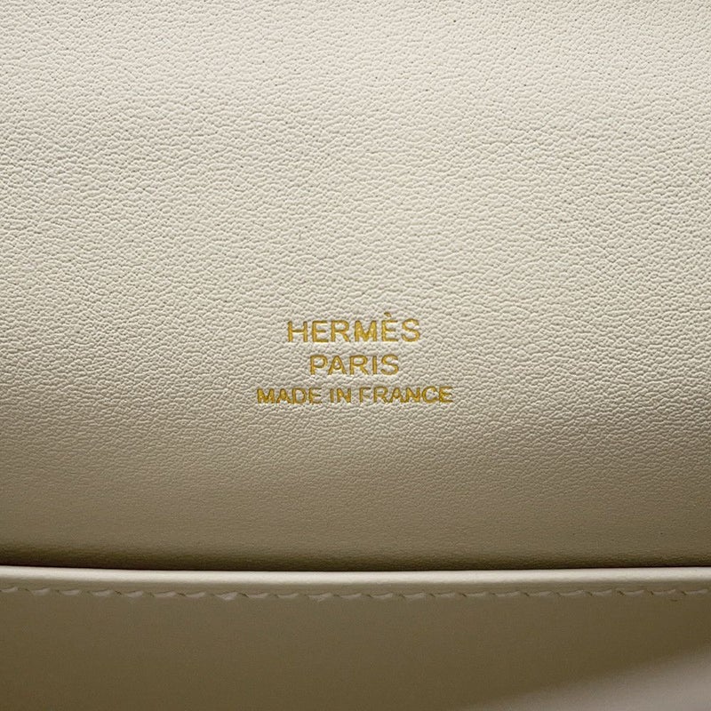 エルメス ハンドバッグ ポシェットケリー クレ/シャンパンゴールド金具 スイフト K刻印