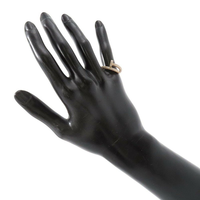 カルティエ リング ジュスト アン クル リング クラシックモデル パヴェ ダイヤ 241P 計0.85ct K18PG サイズ51 N4748600 指輪