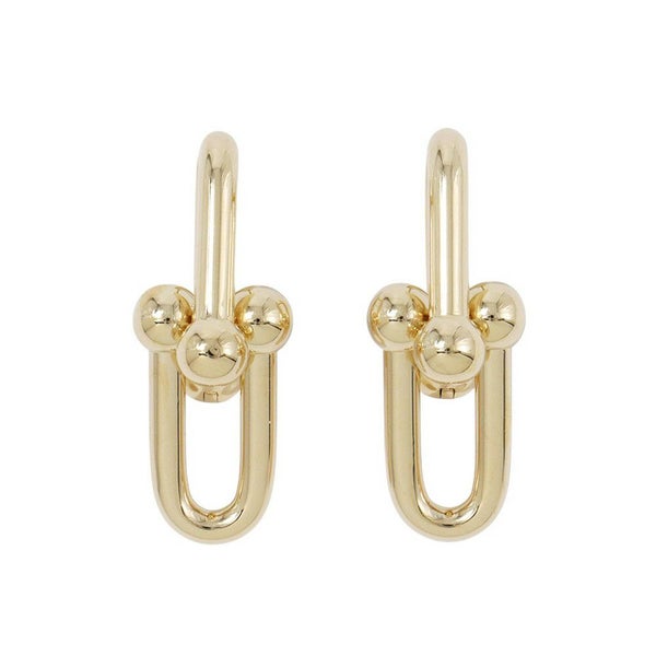 ティファニー ピアス ハードウェア ラージリンク K18YGイエローゴールド 68533643 Tiffany&Co.