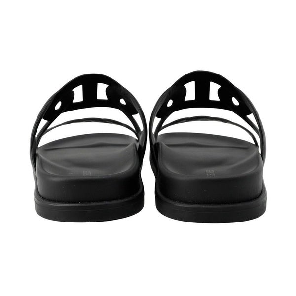 エルメス サンダル エクストラ シェーヌダンクル レディースサイズ38 HERMES 靴 黒