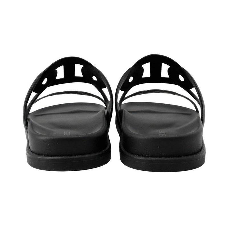 エルメス サンダル エクストラ シェーヌダンクル レディースサイズ38 HERMES 靴 黒