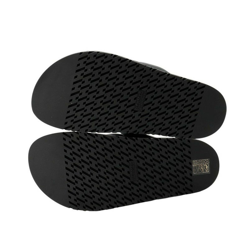 エルメス サンダル エクストラ シェーヌダンクル レディースサイズ38 HERMES 靴 黒