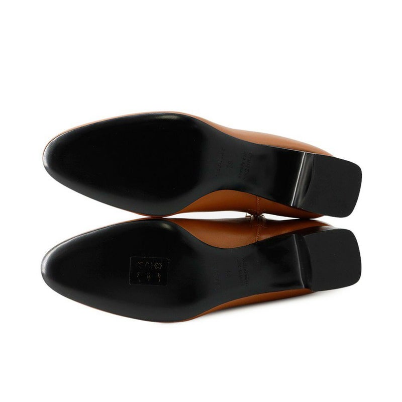 エルメス ブーツ デマルシュ サイドジップ  レザー レディースサイズ38 HERMES 靴