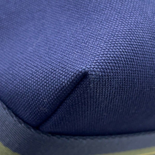 エルメス ポーチ ブリッド・ア・ブラックPM Hパヴィヨン マリン/シルバー金具 キャンバス HERMES バッグ 小物入れ