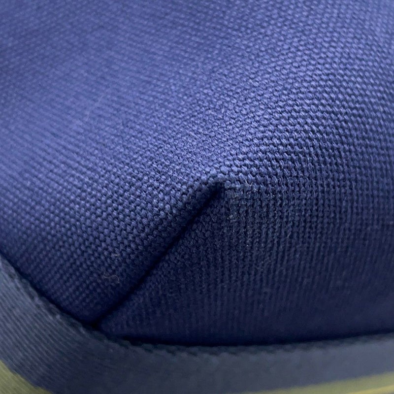 エルメス ポーチ ブリッド・ア・ブラックPM Hパヴィヨン マリン/シルバー金具 キャンバス HERMES バッグ 小物入れ