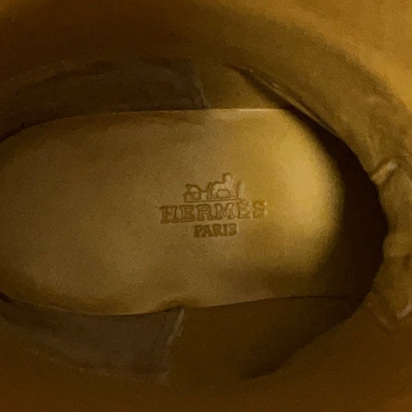 エルメス ブーツ ジャンピング レザー レディースサイズ36 1/2 HERMES ショートブーツ 黒