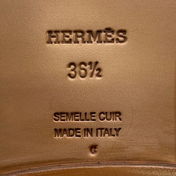 エルメス ブーツ ジャンピング レザー レディースサイズ36 1/2 HERMES ショートブーツ 黒